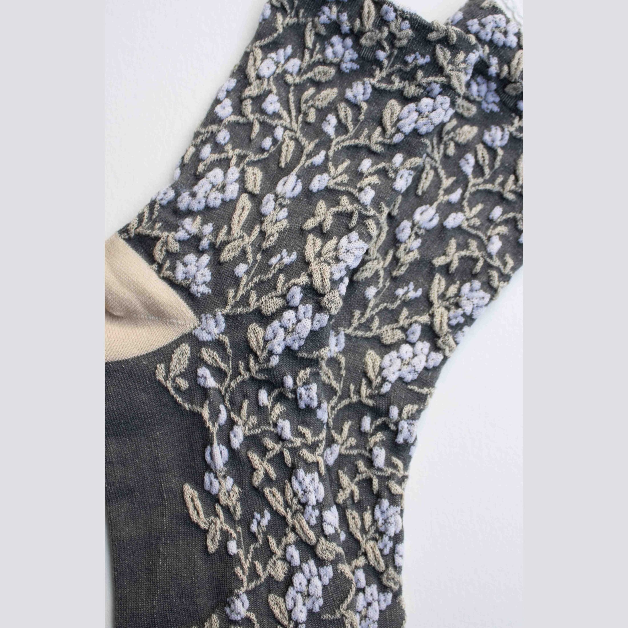 Floral Textured Socks