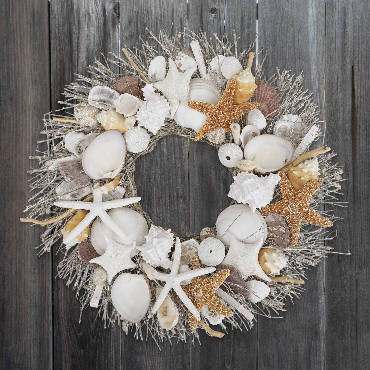 Harbor Shore Seashell Wreath