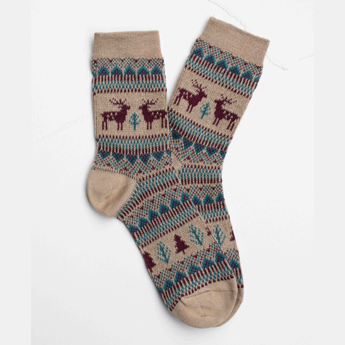 Holiday Deer Casual Socks