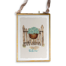 Load image into Gallery viewer, Gate with Hydrangea Basket