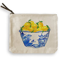 Load image into Gallery viewer, Blue & White Bowl with Lemons