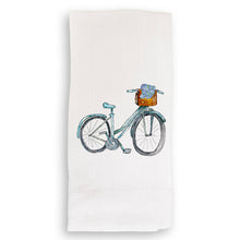 Load image into Gallery viewer, Blue Bike with Hydrangeas