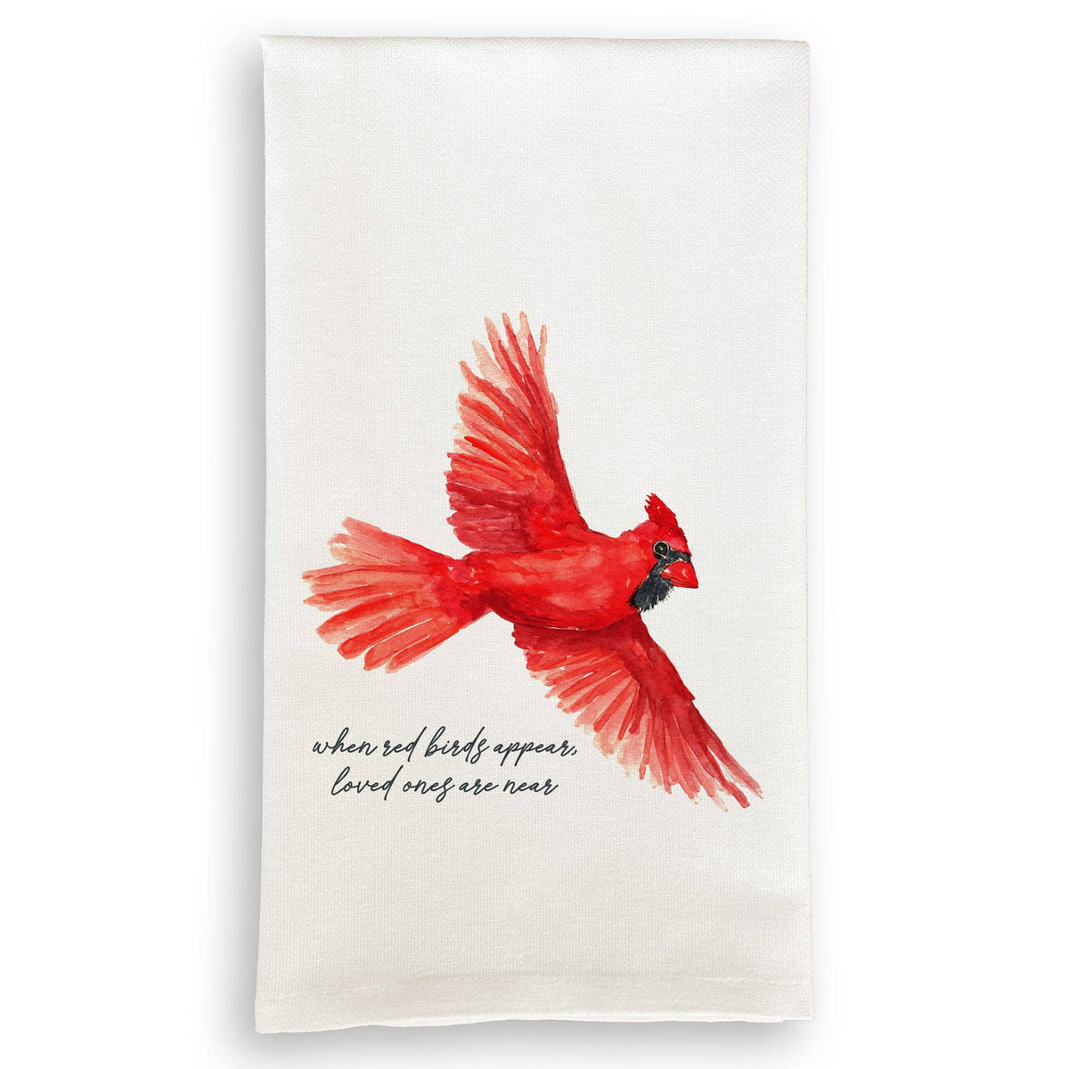 Flying Cardinal Kitchen Towel