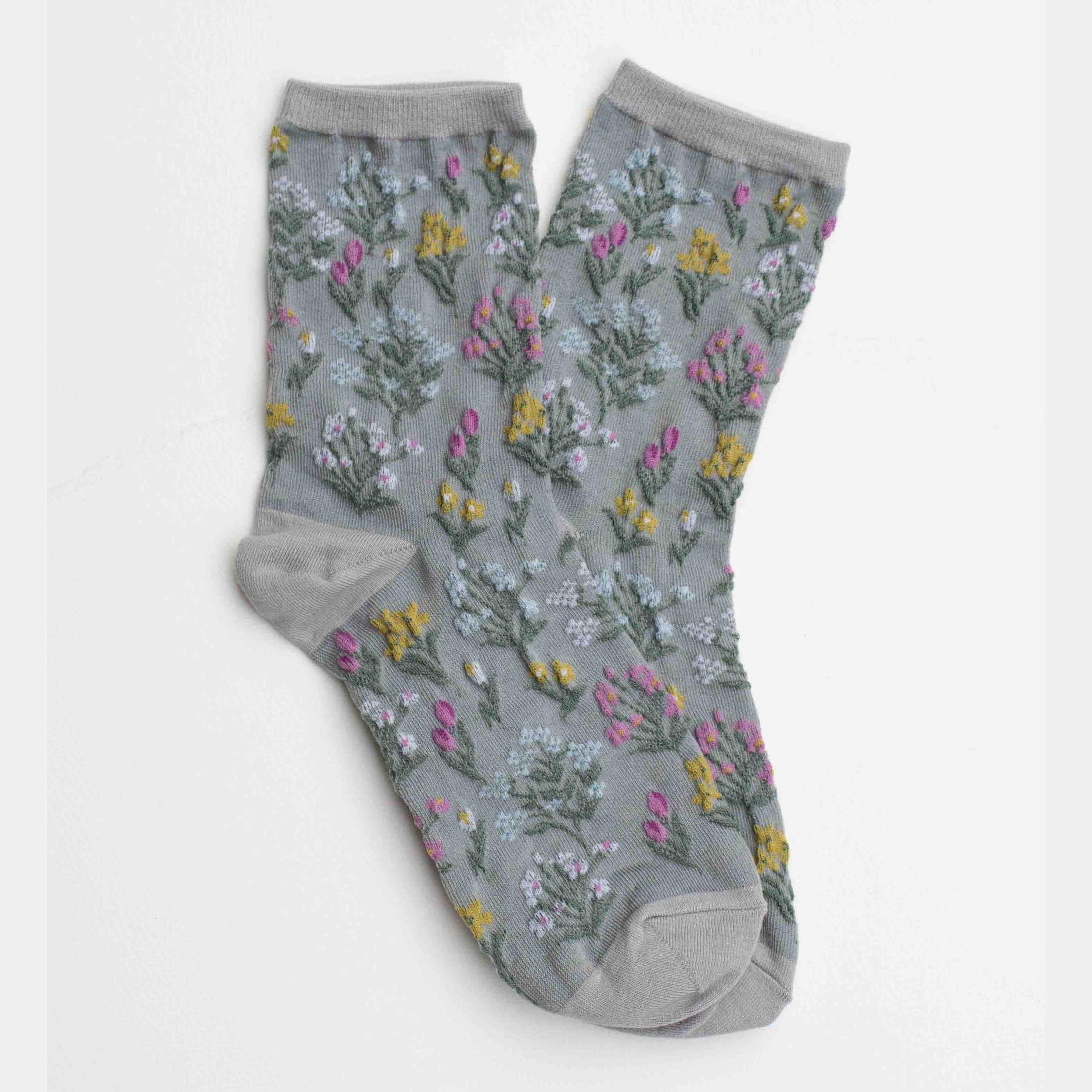 Midnight Wildflower Socks
