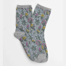Load image into Gallery viewer, Midnight Wildflower Socks