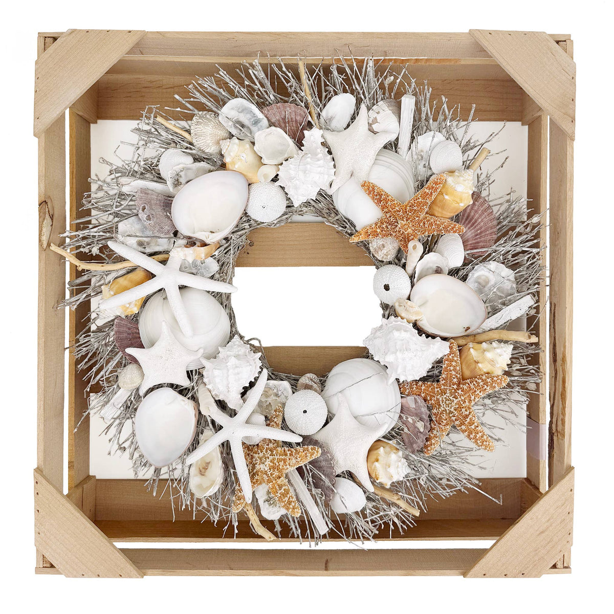 Harbor Shore Seashell Wreath