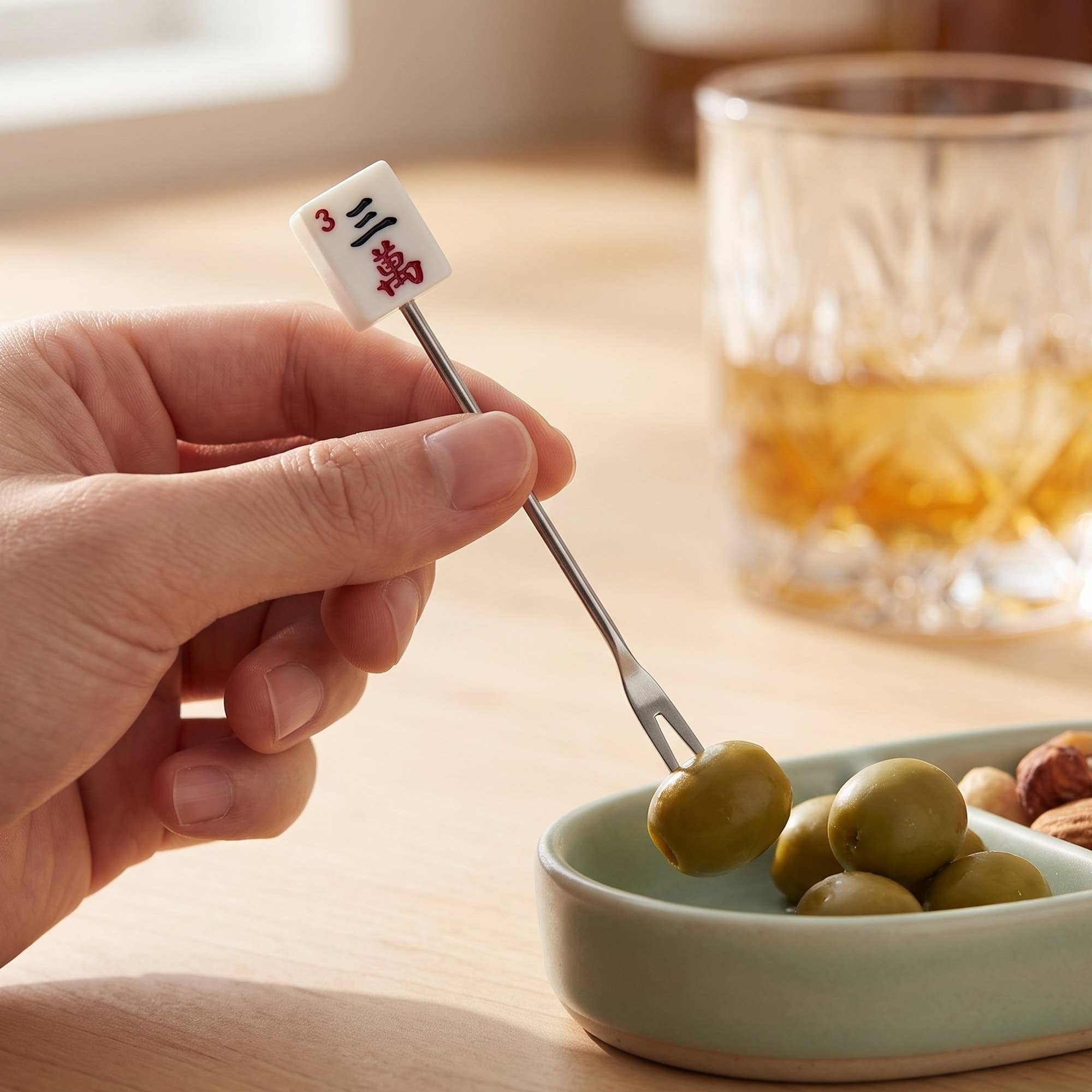 7-Piece MaJong Cocktail Pick Set