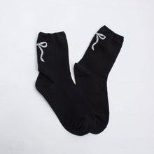 Load image into Gallery viewer, Women's Holiday Ribbon Bow Casual Socks