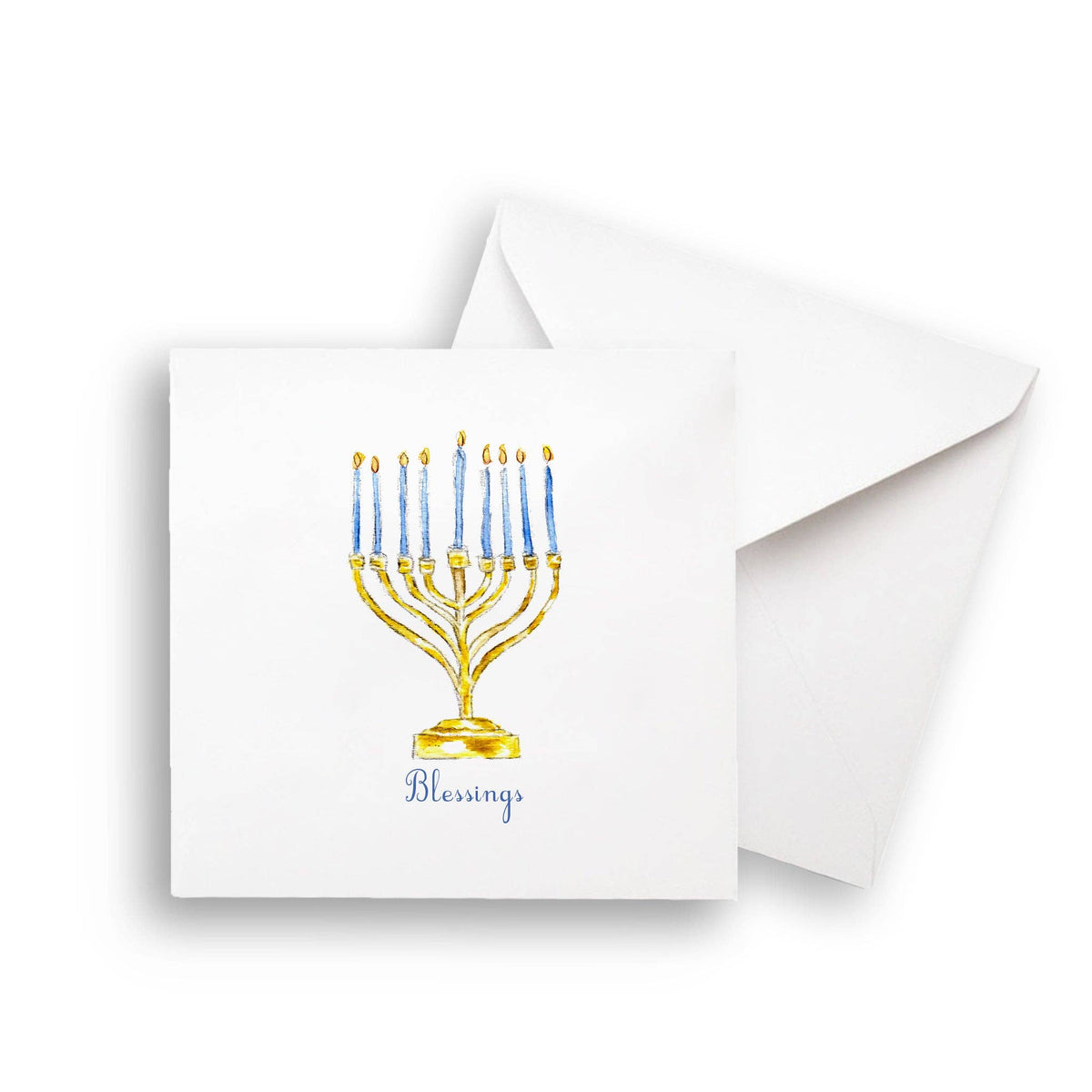 Menorah with Blessings