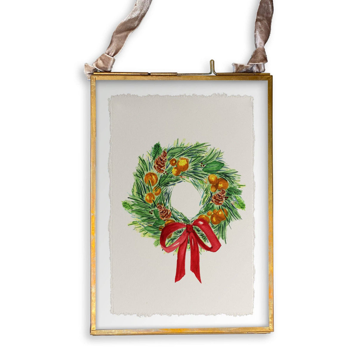 Christmas Wreath Guest towel