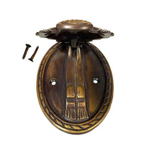 Load image into Gallery viewer, Flower Basket Vintage Solid Brass Door - Privacy Knocker, 4"