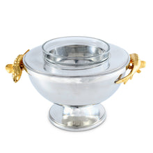 Load image into Gallery viewer, Gold Sturgeon Caviar Server