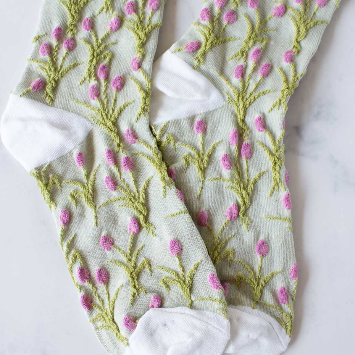Vintage Tulip Casual Socks