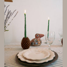 Load image into Gallery viewer, Asparagus Beeswax Candle Taper Pair