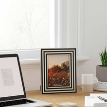Load image into Gallery viewer, Photo Frame - Black Resin Modern Dimensional Lines, 4x6 in.