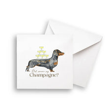 Load image into Gallery viewer, Dachshund with Champagne