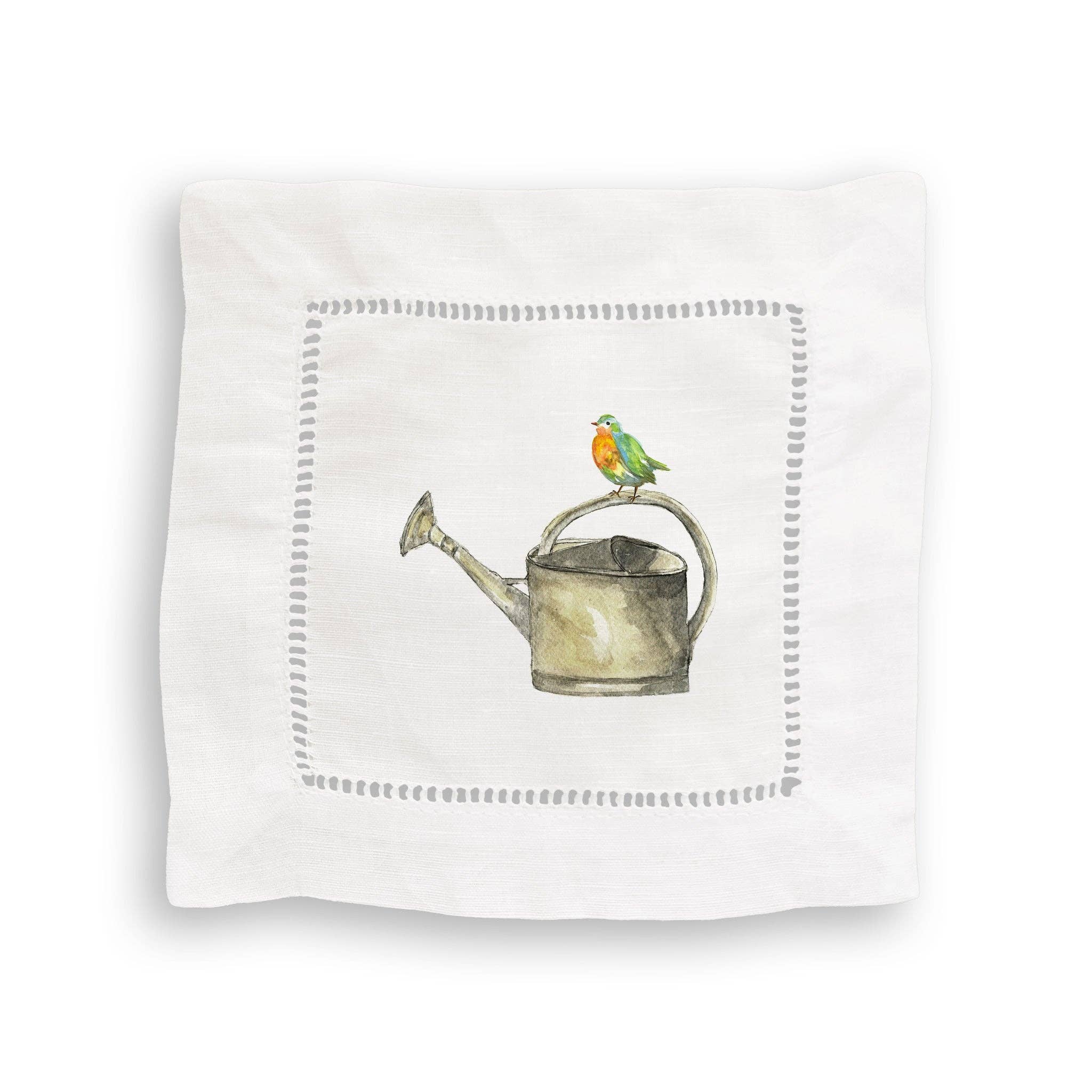 Watering Can with Bird