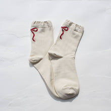 Load image into Gallery viewer, Women's Holiday Ribbon Bow Casual Socks