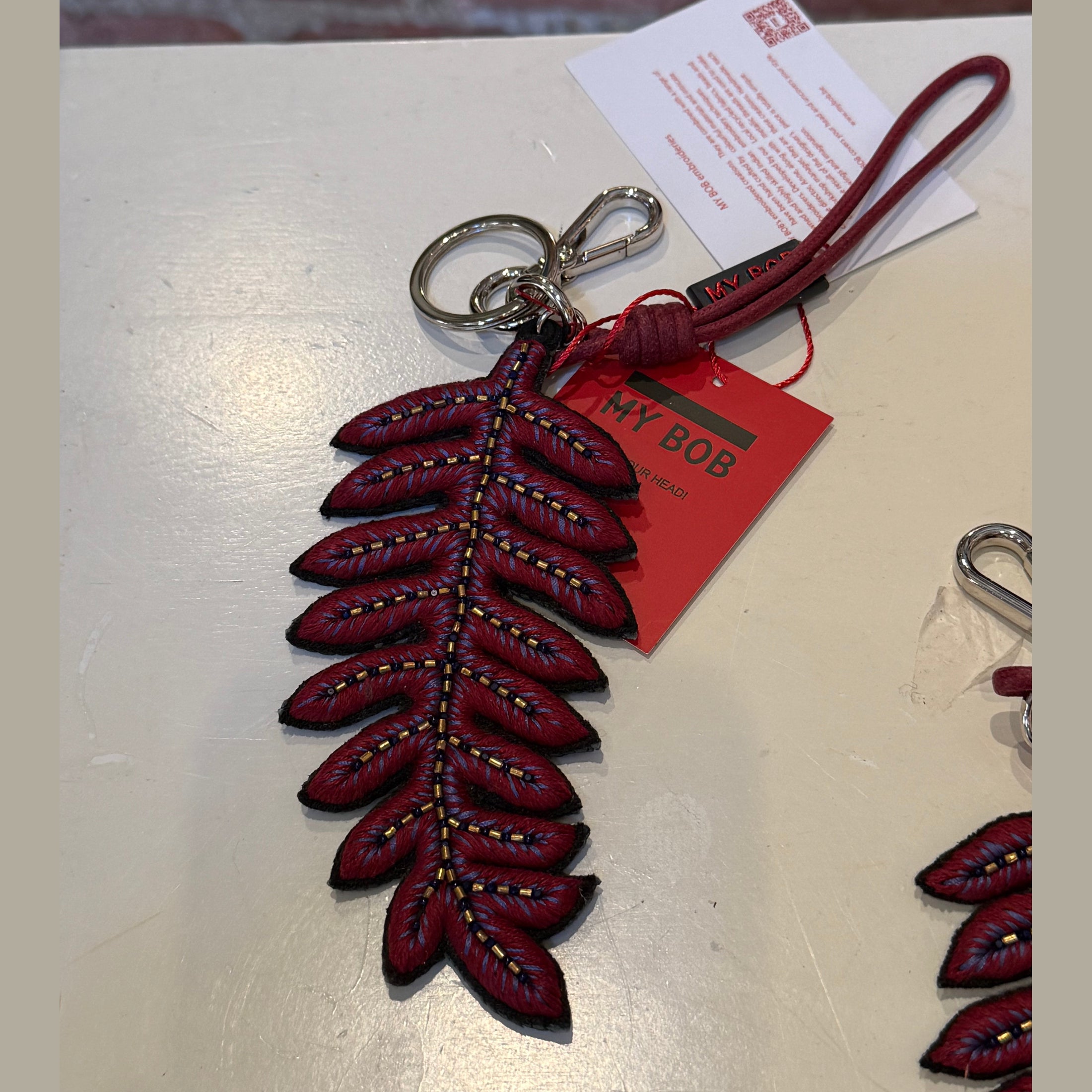 FERN LEAVE Bag Charm