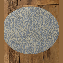 Load image into Gallery viewer, Busatti Oval Placemat - Blue Paisley