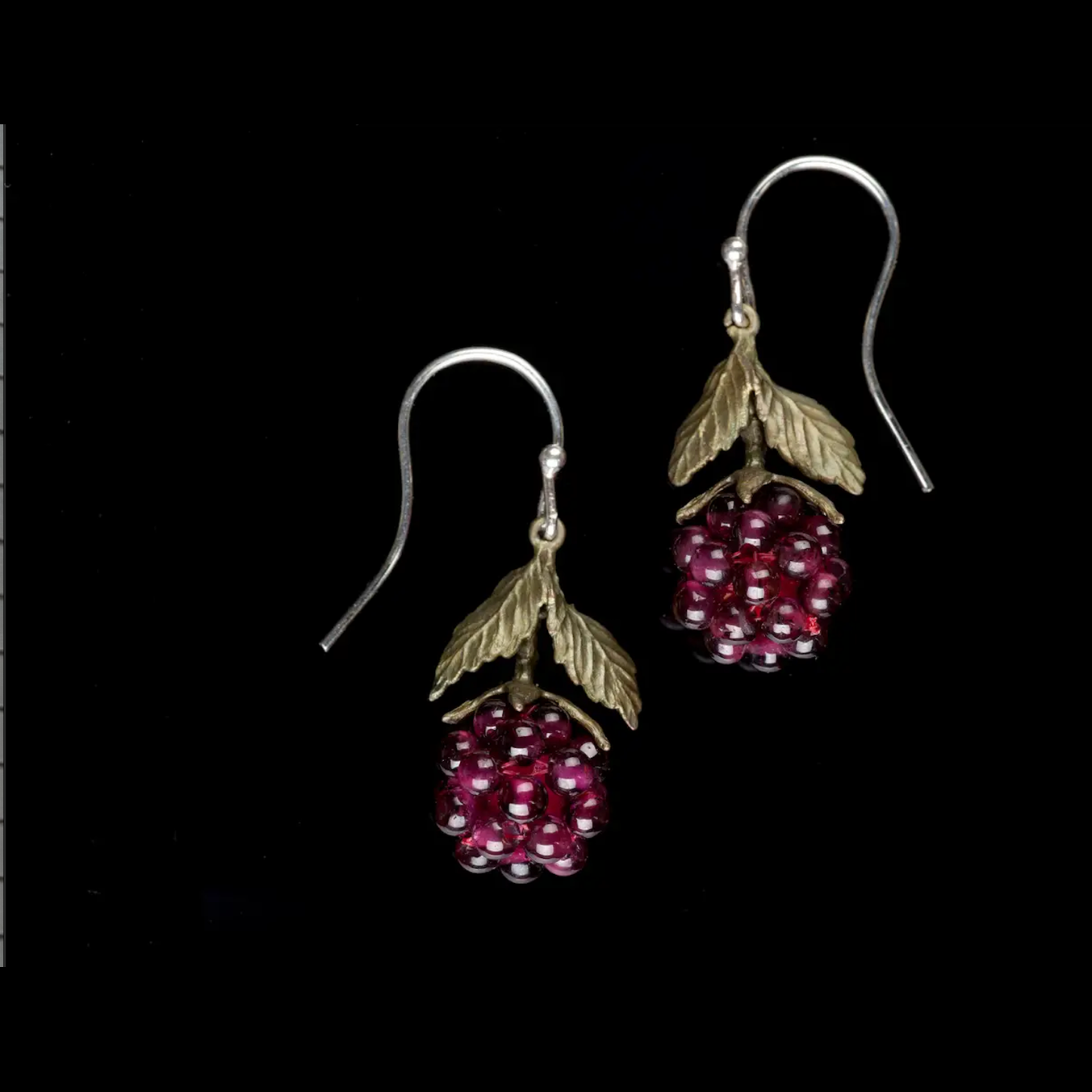 Michael Michaud Jewelry - Raspberry Wire Drop Earrings