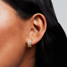Load image into Gallery viewer, Dean Davidson - Petit Pavé Thick Huggie Hoops