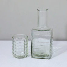 Load image into Gallery viewer, Be Home - Ruffle Glass Bedside Carafe & Tumbler Set