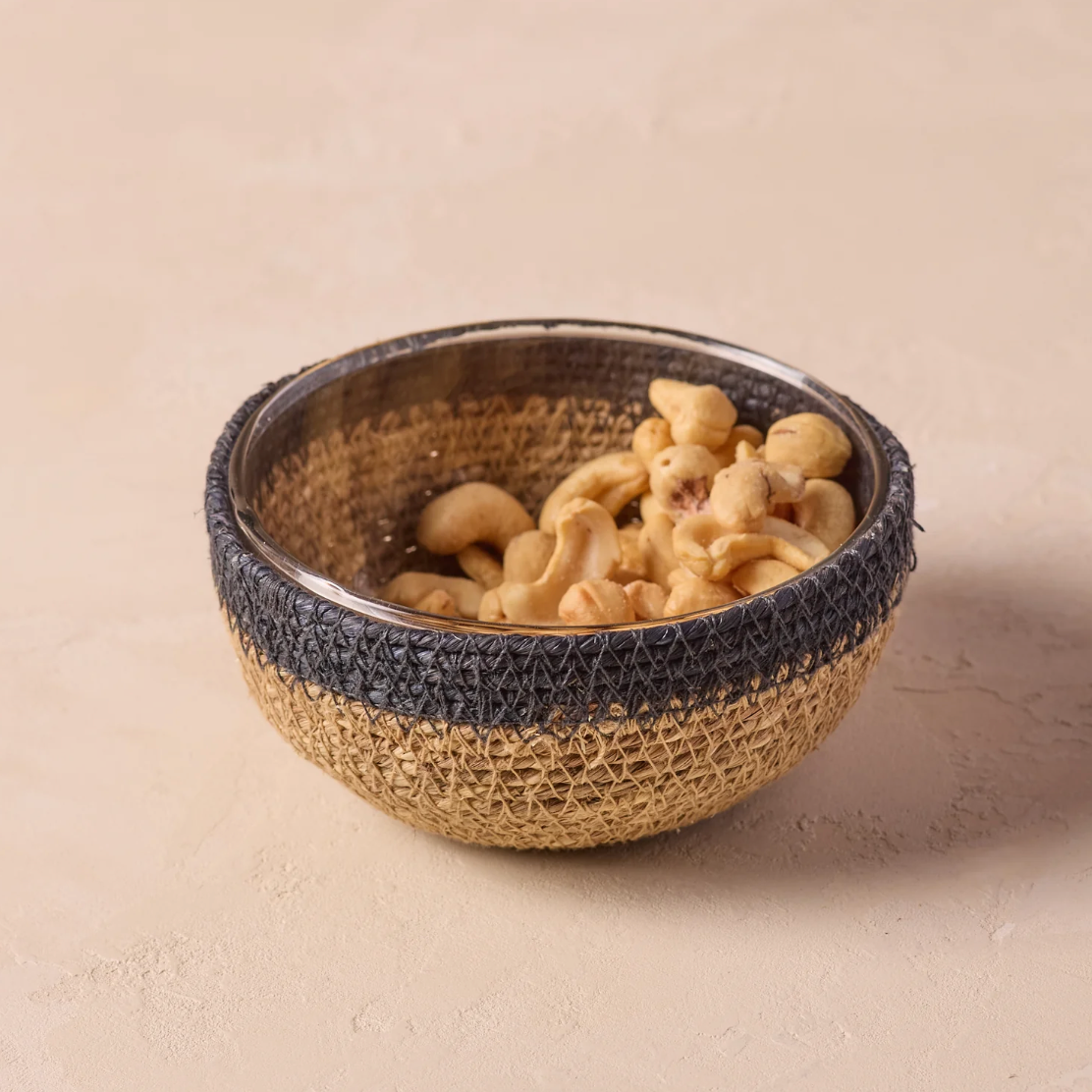 Be Home - Hydra Woven Seagrass Bowl (Navy)