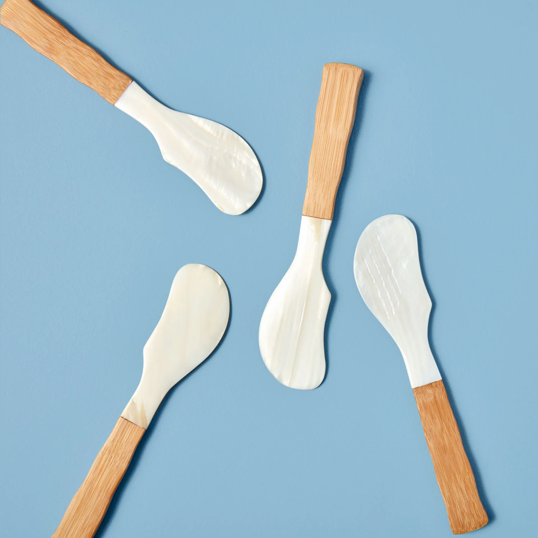 Be Home - Seashell Bamboo Spreaders (Set of 4)