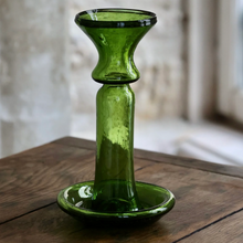 Load image into Gallery viewer, Olive Glass Candle Holder