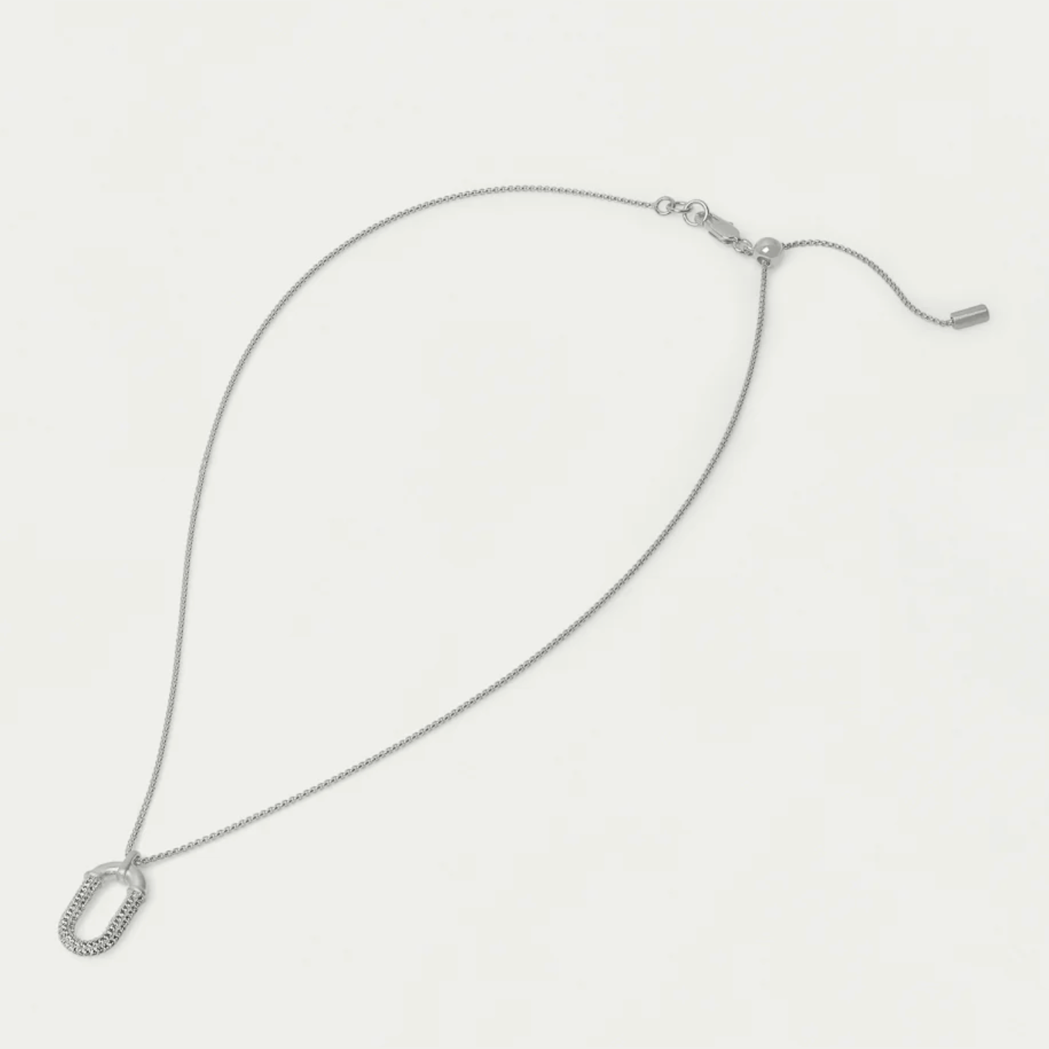 Solene Pavé Long Pendant Necklace