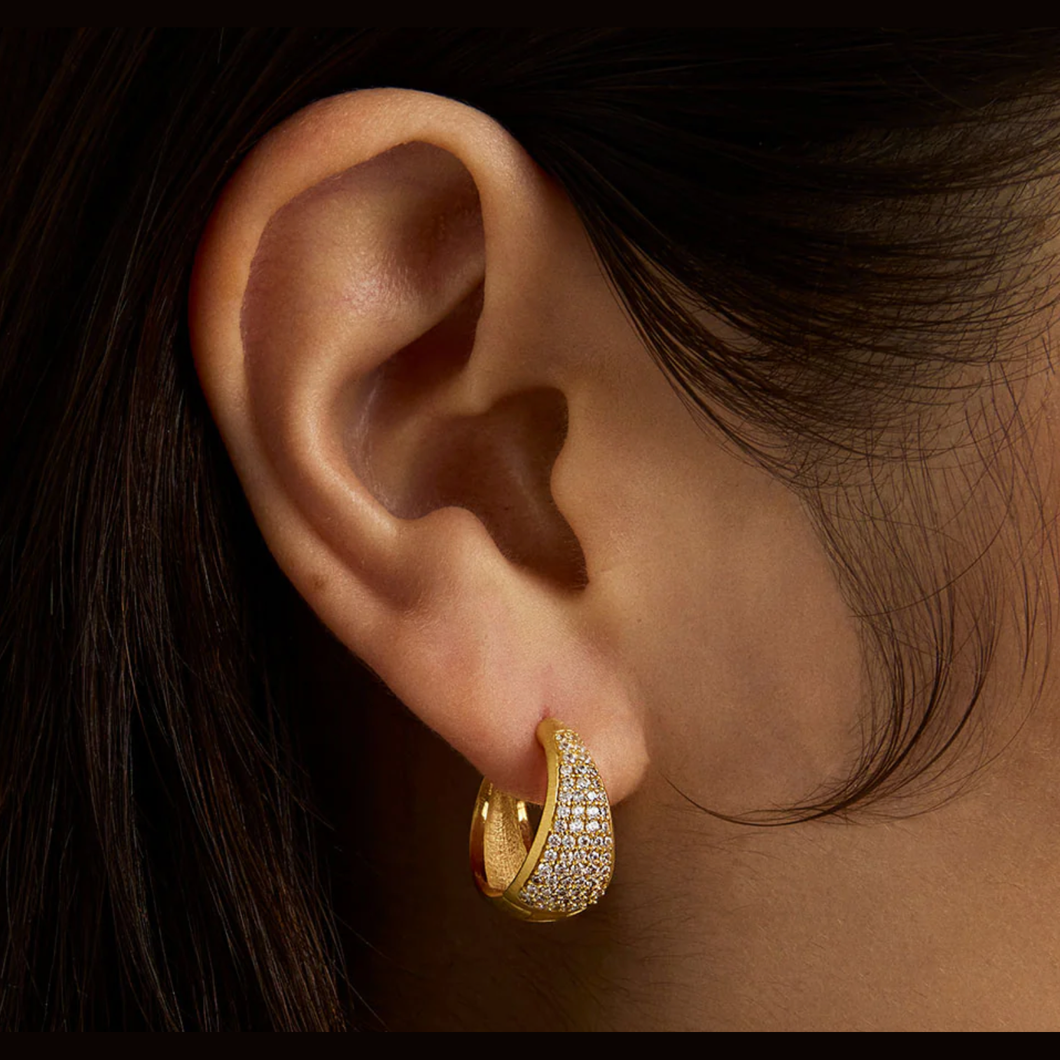 Dean Davidson - Margaux Pavé Huggie Hoops