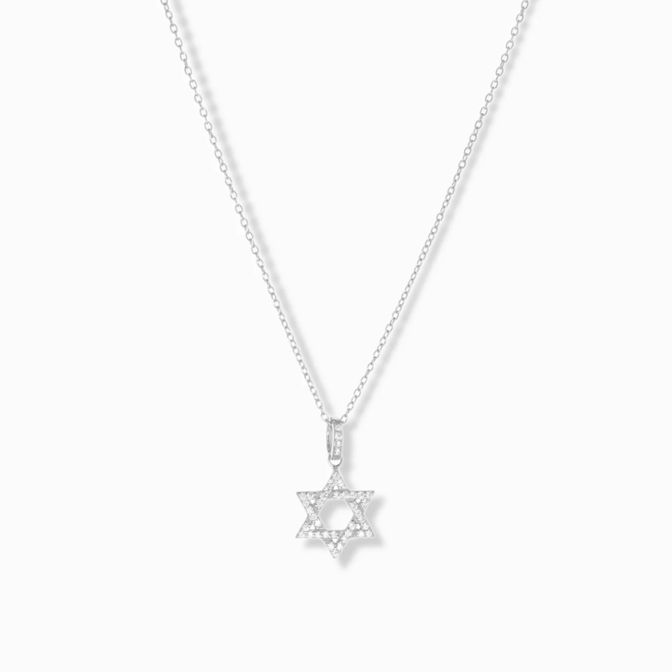 Pave Star of David Necklace