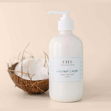 Load image into Gallery viewer, Coconut Cream 2 PC Harvest Basket - Shea Butter Soap 6 oz. and Hand Cream 2 fl. oz.