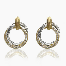 Load image into Gallery viewer, TAT 2 Design - Mixed Metal Trinity Earrings