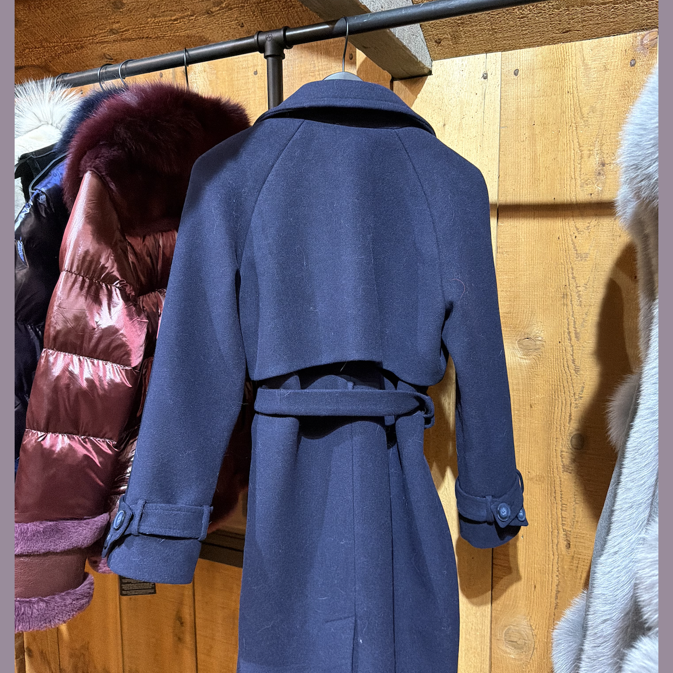 Navy Wool Coat
