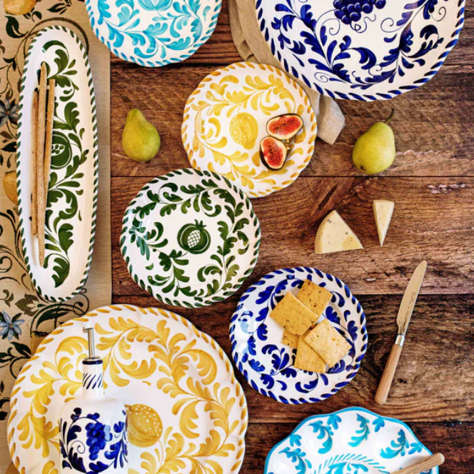 Vietri - Arezzo Yellow Round Platter