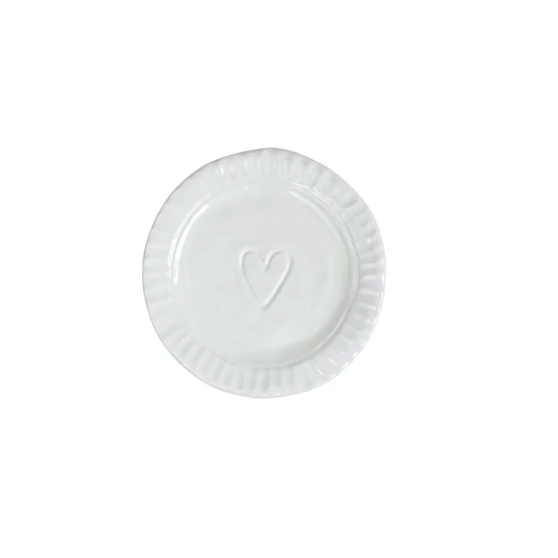 Vietri - Pietra Serena Heart Dish
