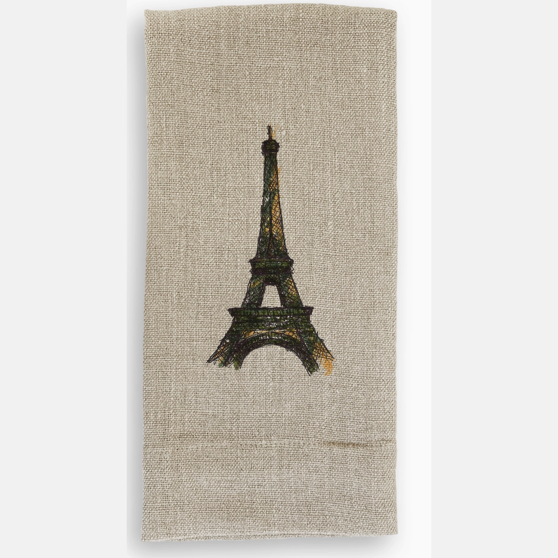 French Graffiti Hand Towel: Eiffel Tower