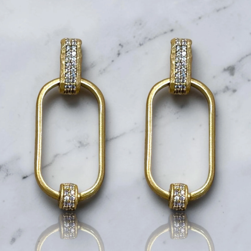 Gold Large Elise Earrings