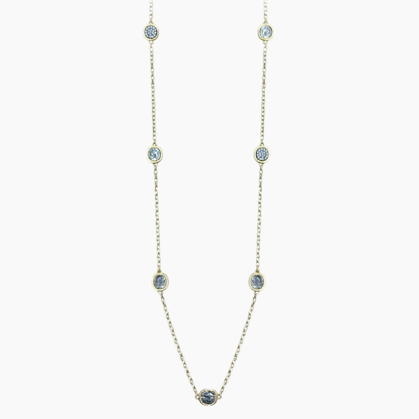 Mini Gold Pavia Station Necklace
