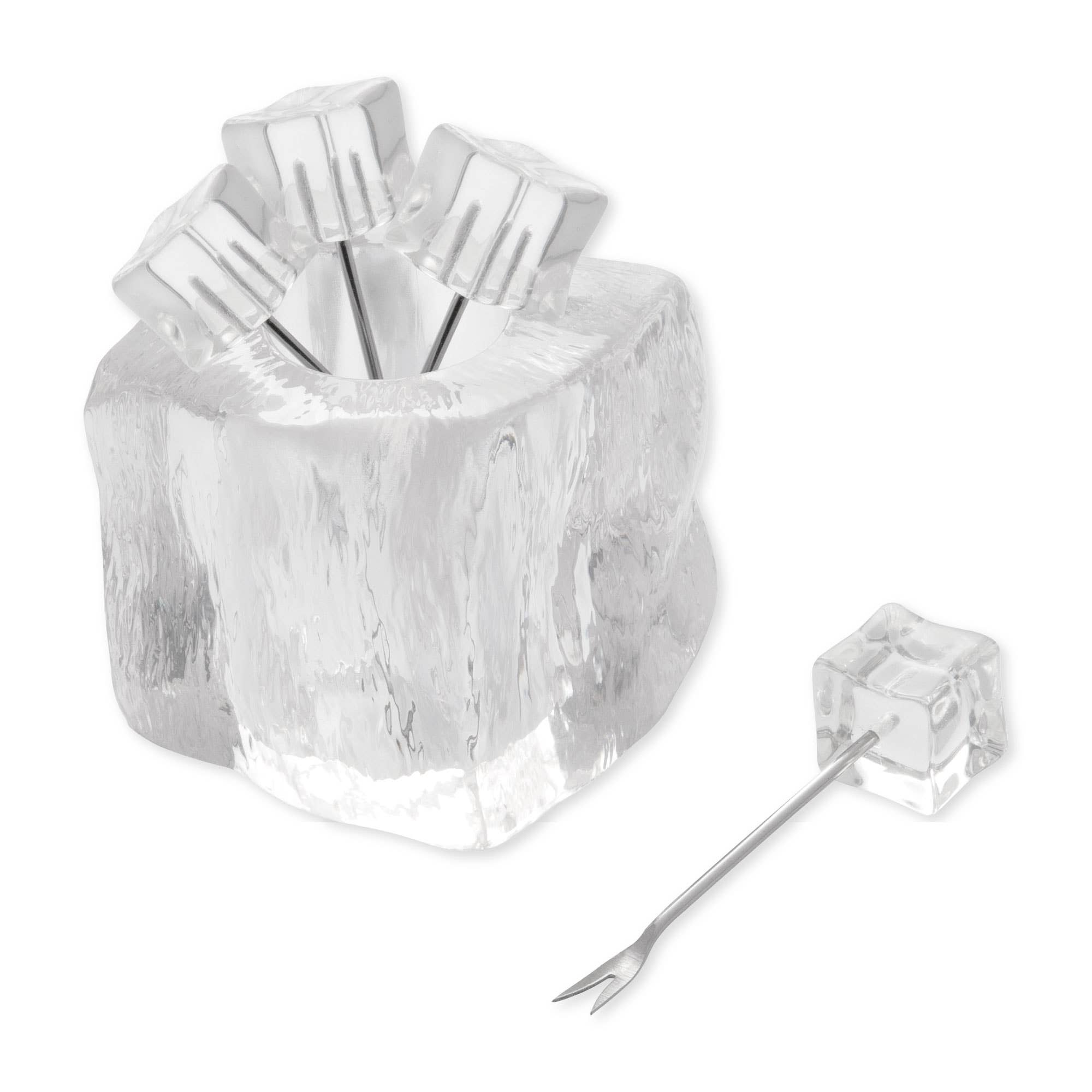5-Piece Ice Cube Cocktail Pick Set