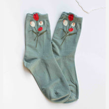 Load image into Gallery viewer, Tulip Bloom Cotton Blend Socks