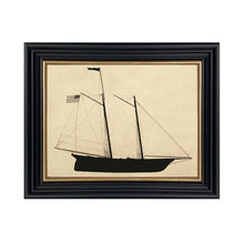 Load image into Gallery viewer, First America Cup Winner 1851 Vintage Silhouette Print
