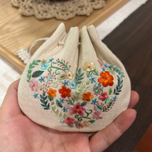 Load image into Gallery viewer, Embroidered Drawstring Pouch – Sample Sale