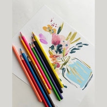 Load image into Gallery viewer, 12-Color Watercolor Pencil Set for Gentle, Beginner-Friendly Creative Play