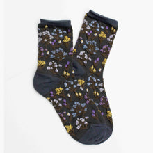 Load image into Gallery viewer, Midnight Wildflower Socks