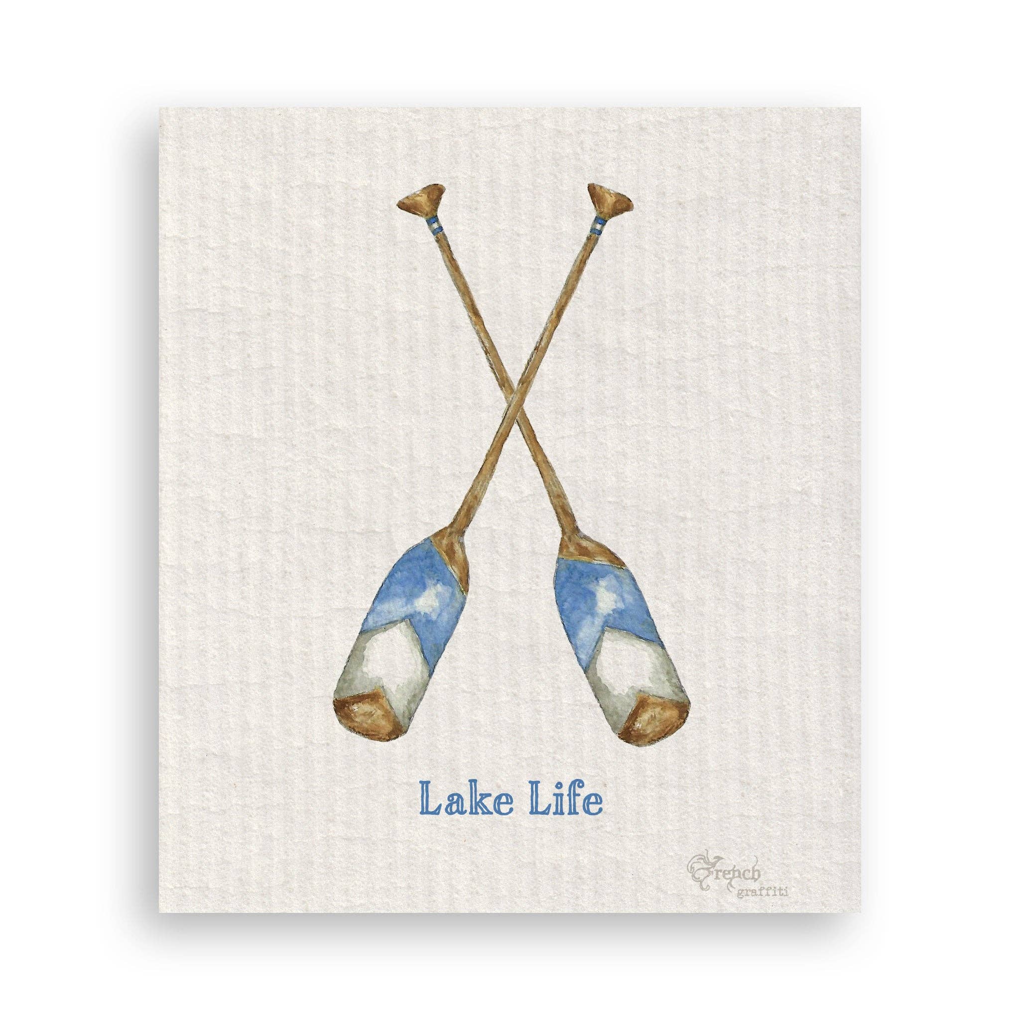 Blue Paddles Hand Towels