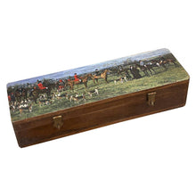Load image into Gallery viewer, Equestrian Fox Hunt Wood Writing Box | Desk essentials
