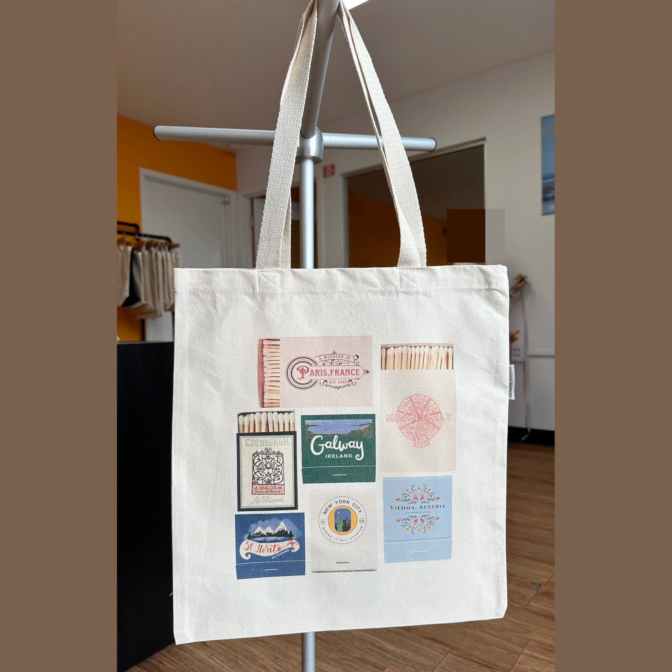 Custom Printed Heavy Canvas Tote Bags, Personalized Bags